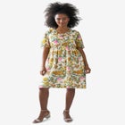 Ruffled V-Neck Empire Dress image number null