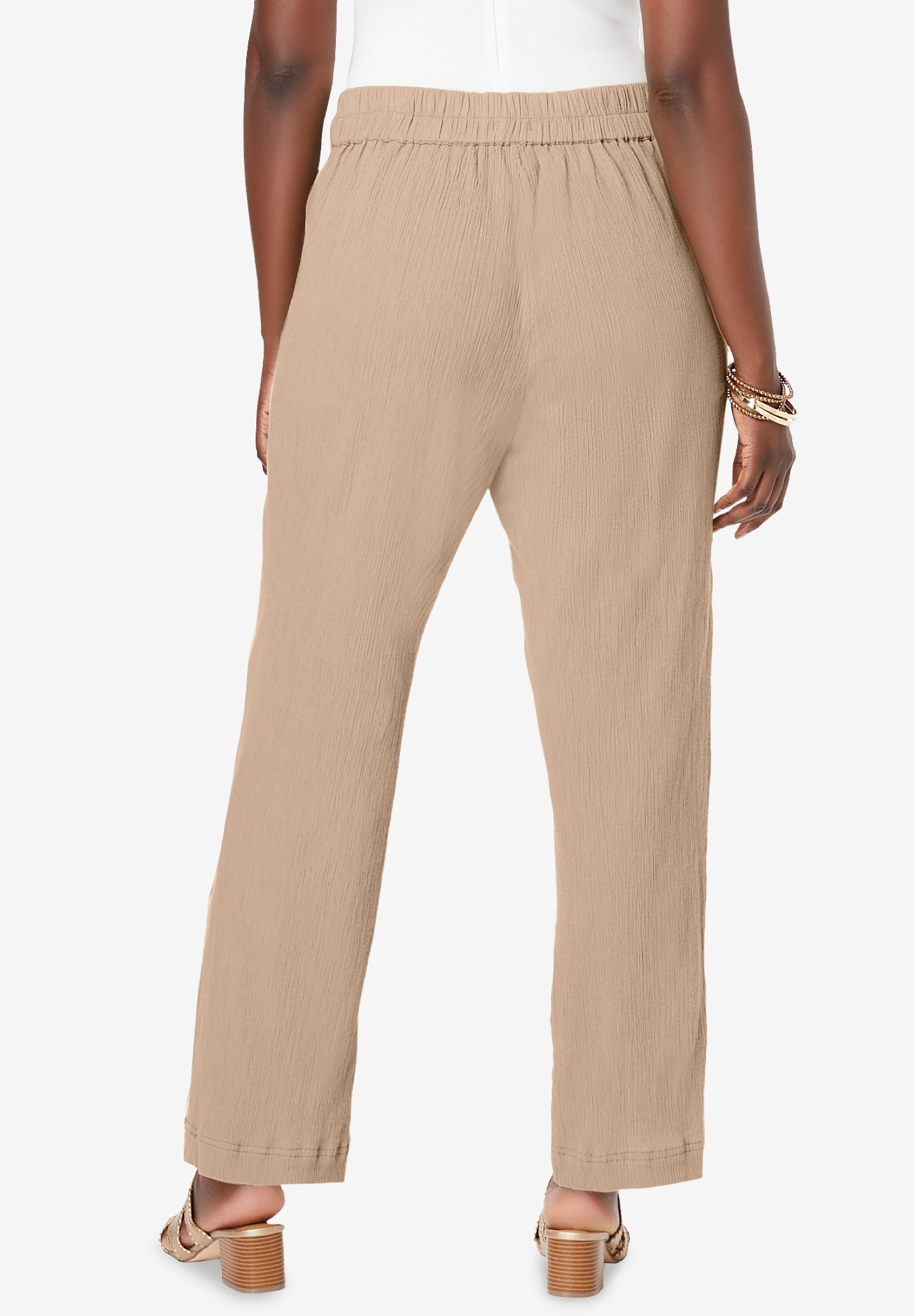 Wide Leg Gauze Pant image number 1