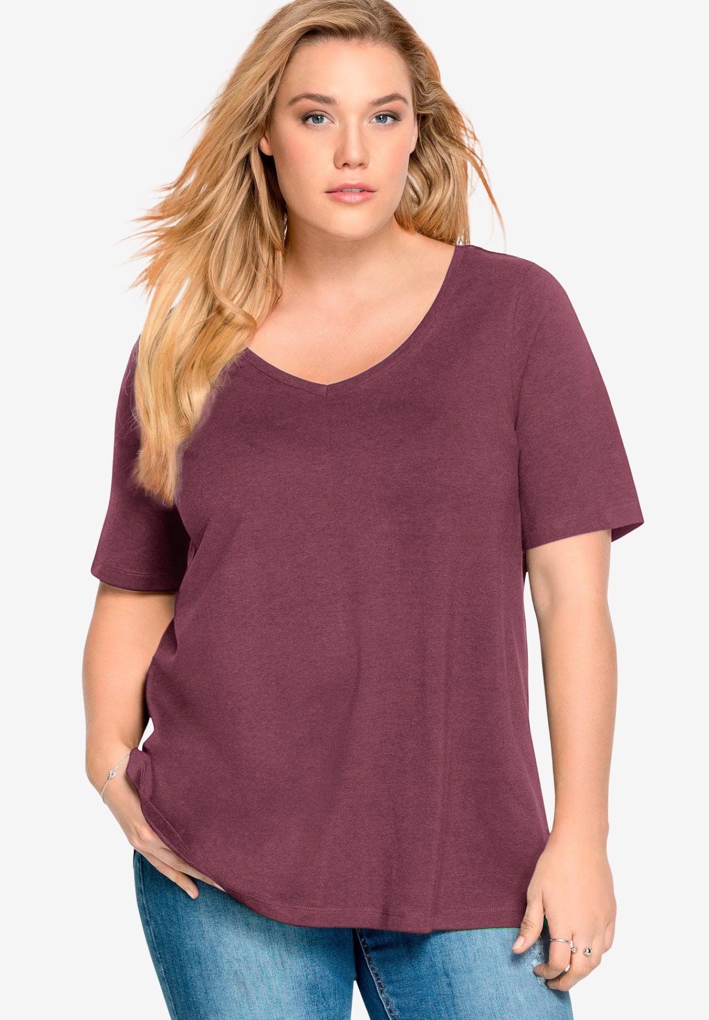 V-Neck A-Line Tunic image number 0