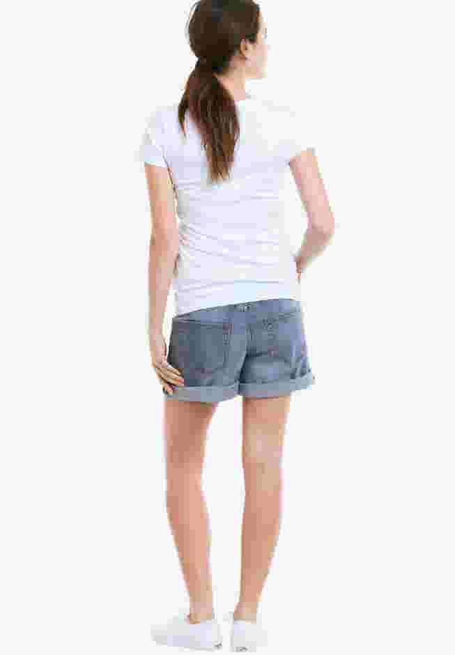 Rolled Hem Denim Shorts image number 1