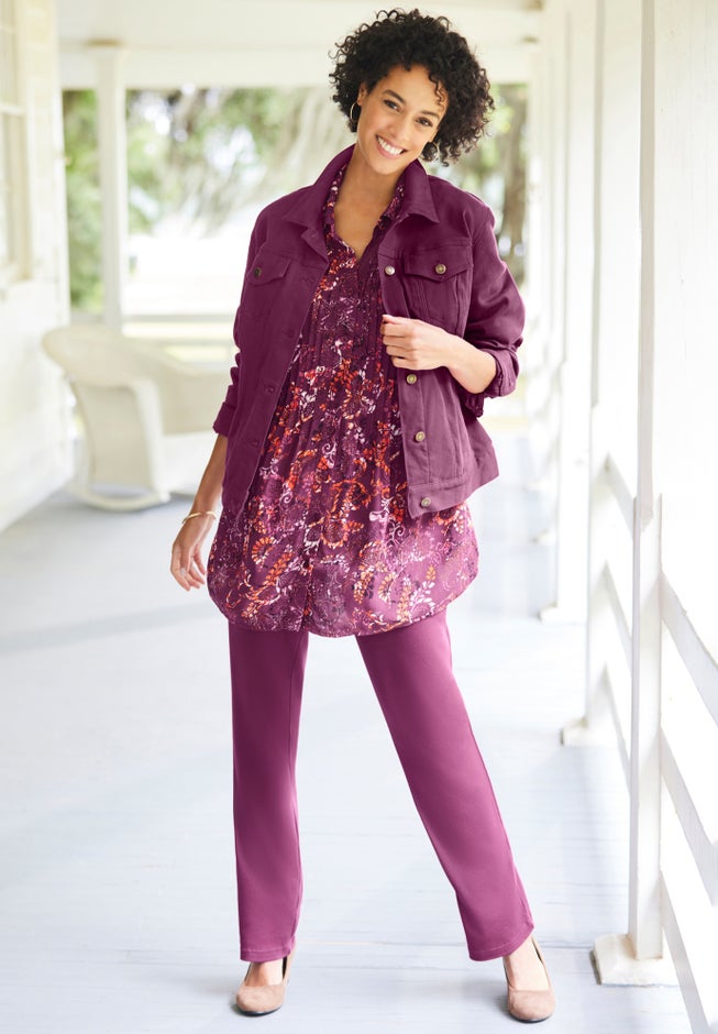 Stretch Denim Jean Jacket image number 7