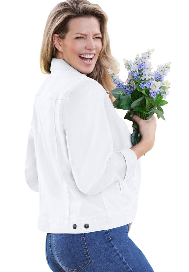 Stretch Denim Jean Jacket image number 1