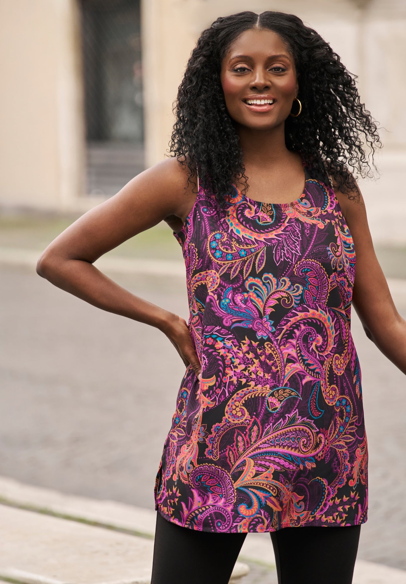 Georgette Tunic Tank image number 0