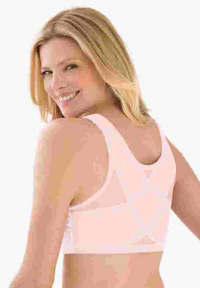 Front Close Wireless Posture Bra image number 1