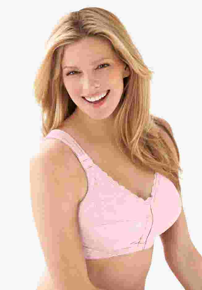 Front Close Wireless Posture Bra image number 0