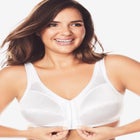 Front-Close Satin Wireless Bra image number null