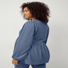 V-Neck Tunic with Diagonal Empire Seam image number 1