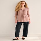 Pull On Relaxed Straight Leg Pant image number null