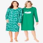 2-Pack Long-Sleeve Sleepshirt image number 0