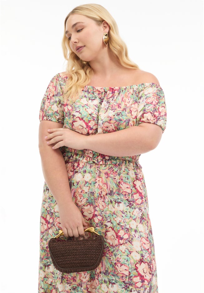 Off-the-Shoulder Maxi Dress image number null