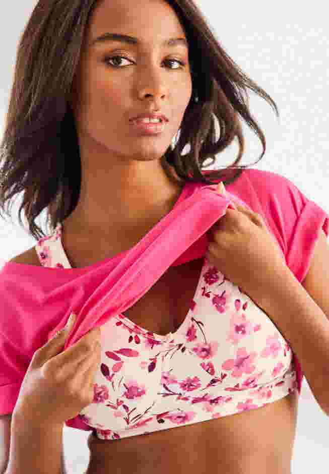 Wireless Microfiber T-Shirt Bra image number 4