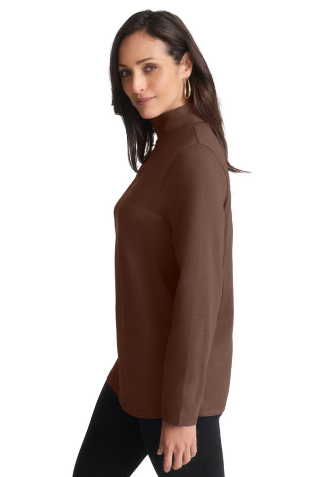 Long Sleeve Mockneck Tee image number 1