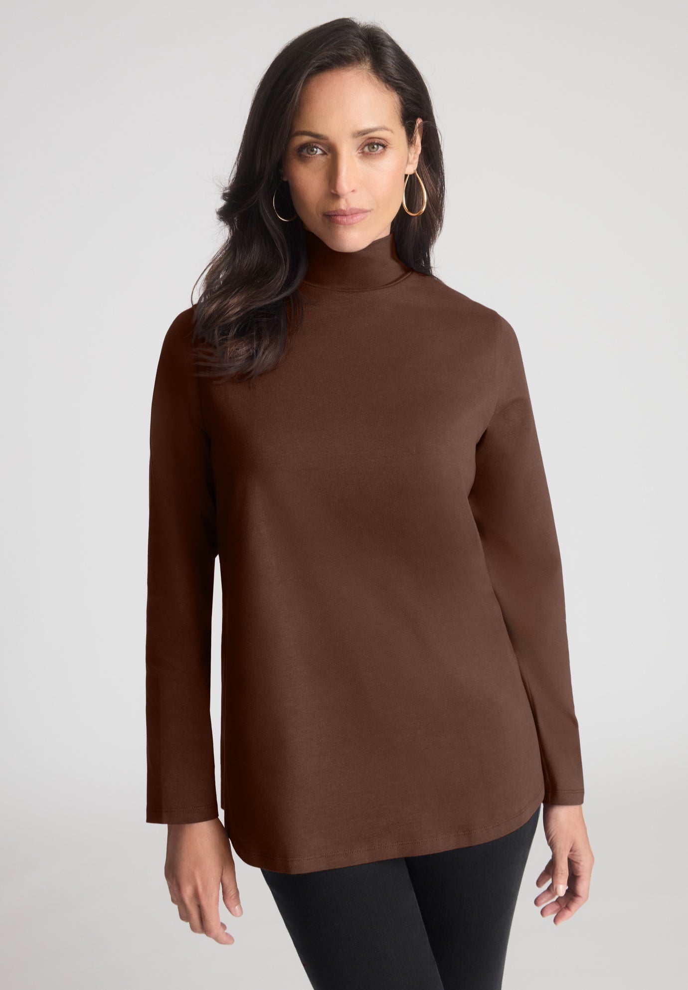 Long Sleeve Mockneck Tee image number 0