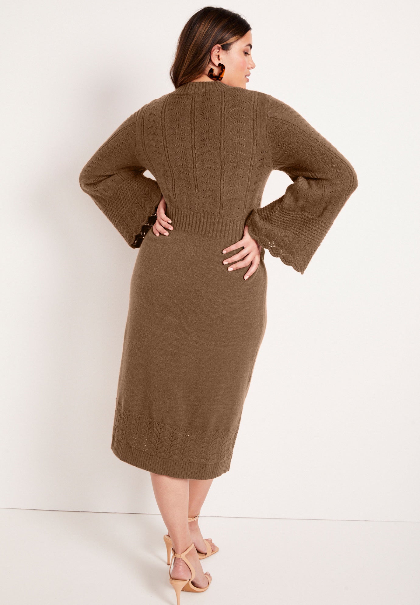 Bell-Sleeve Sweaterdress image number 1