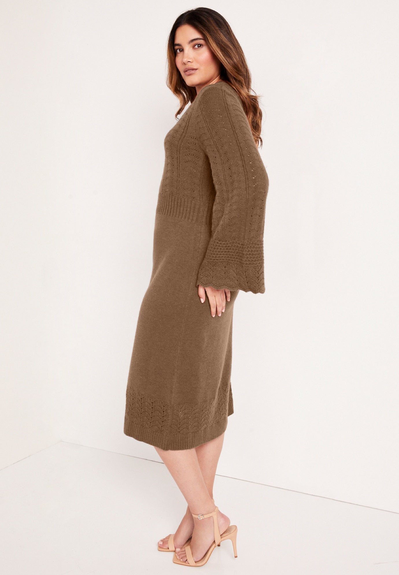 Bell-Sleeve Sweaterdress image number 2