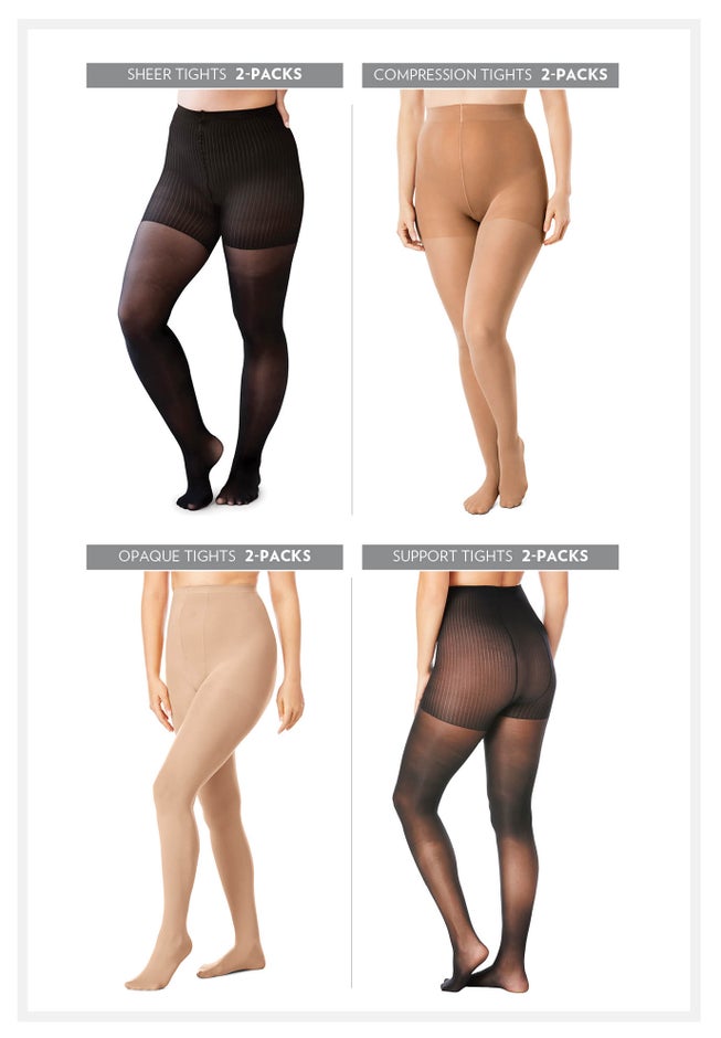 2-Pack Control Top Tights image number 4