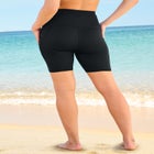 High-Waist No-Slip Swim Bike Short image number null