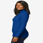 Ribbed Cotton Turtleneck Sweater image number null