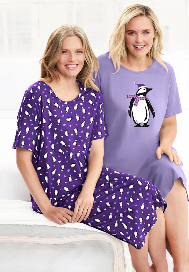 2-Pack Long Sleepshirts image number 5