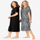 2-Pack Long Sleepshirts image number null