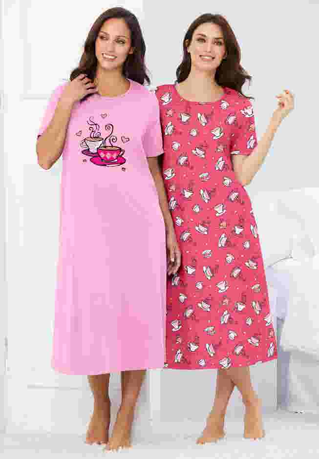 2-Pack Long Sleepshirts image number 0