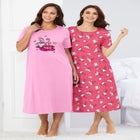 2-Pack Long Sleepshirts image number null