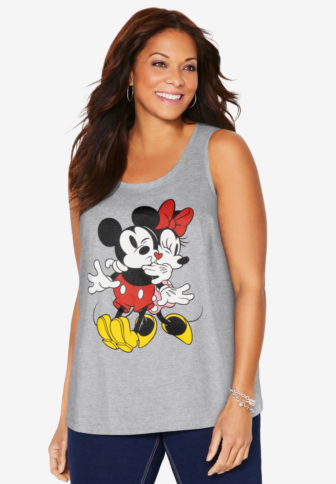 Sleeveless Mickey Minnie Hug Tank image number 0