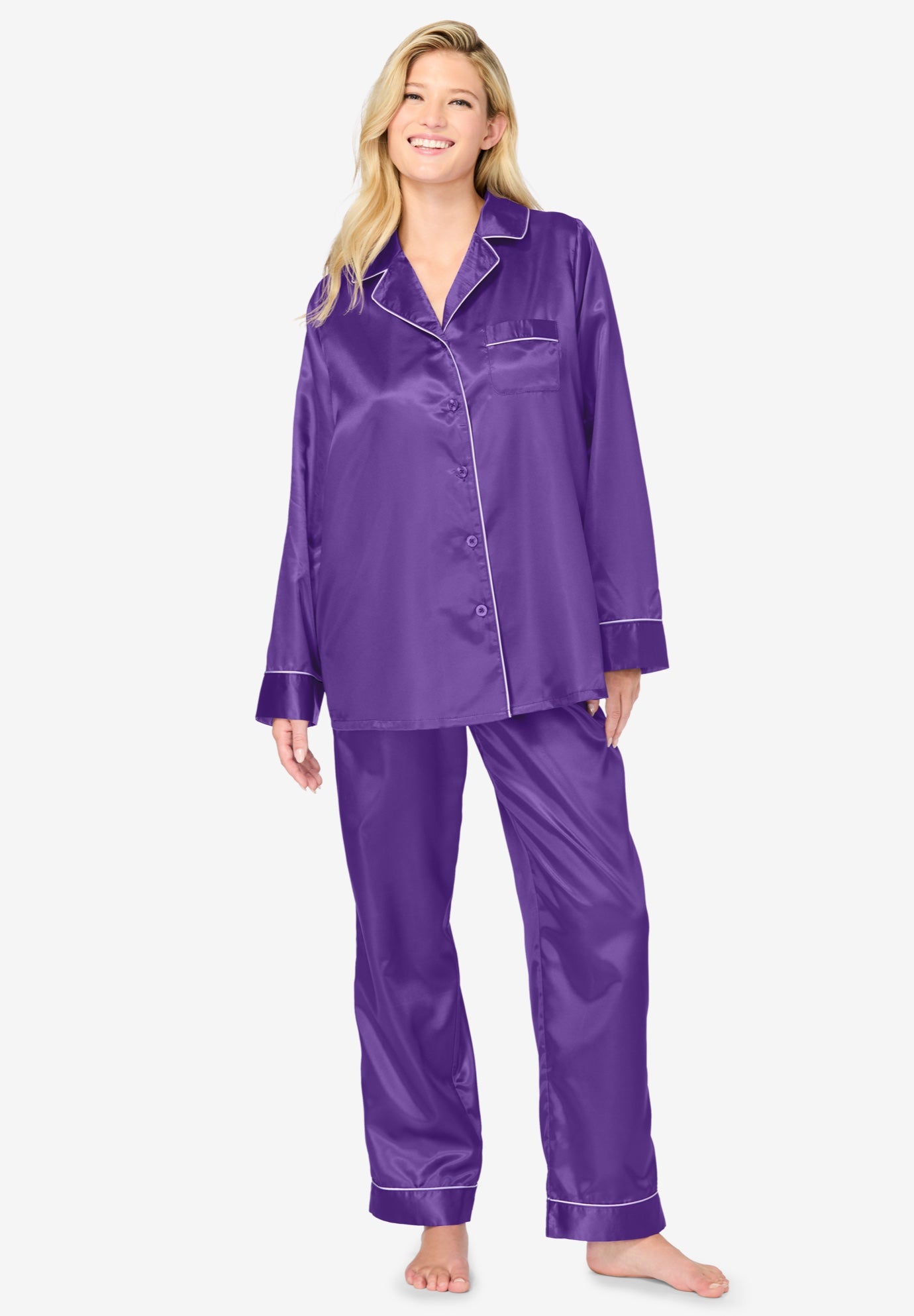 The Luxe Satin Pajama Set  image number 0