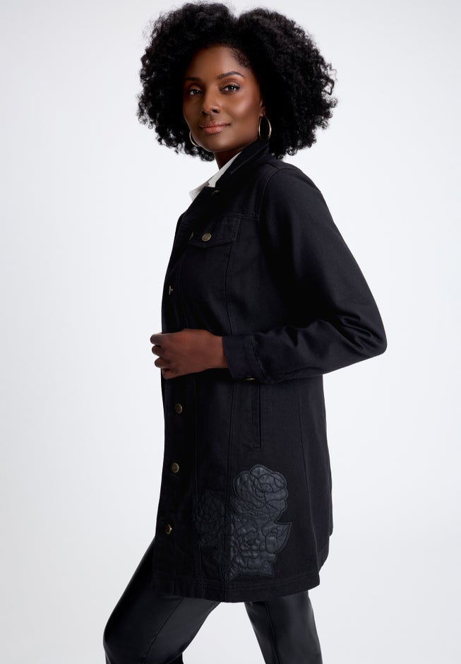 Long Denim Jacket image number 3