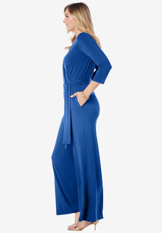 Wide Leg Knit Jumpsuit image number null