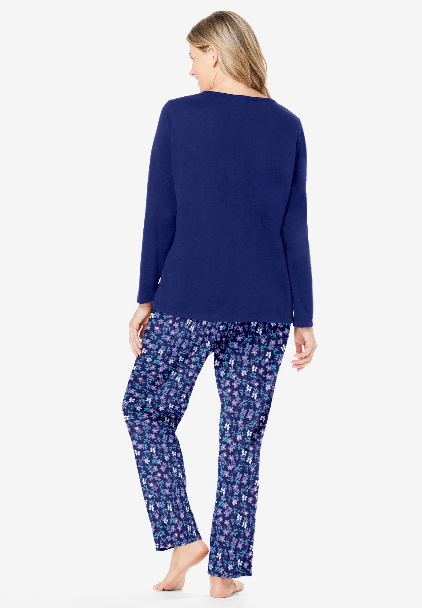 Long Sleeve Knit PJ Set image number 1