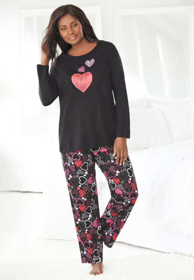 Long Sleeve Knit PJ Set image number 4