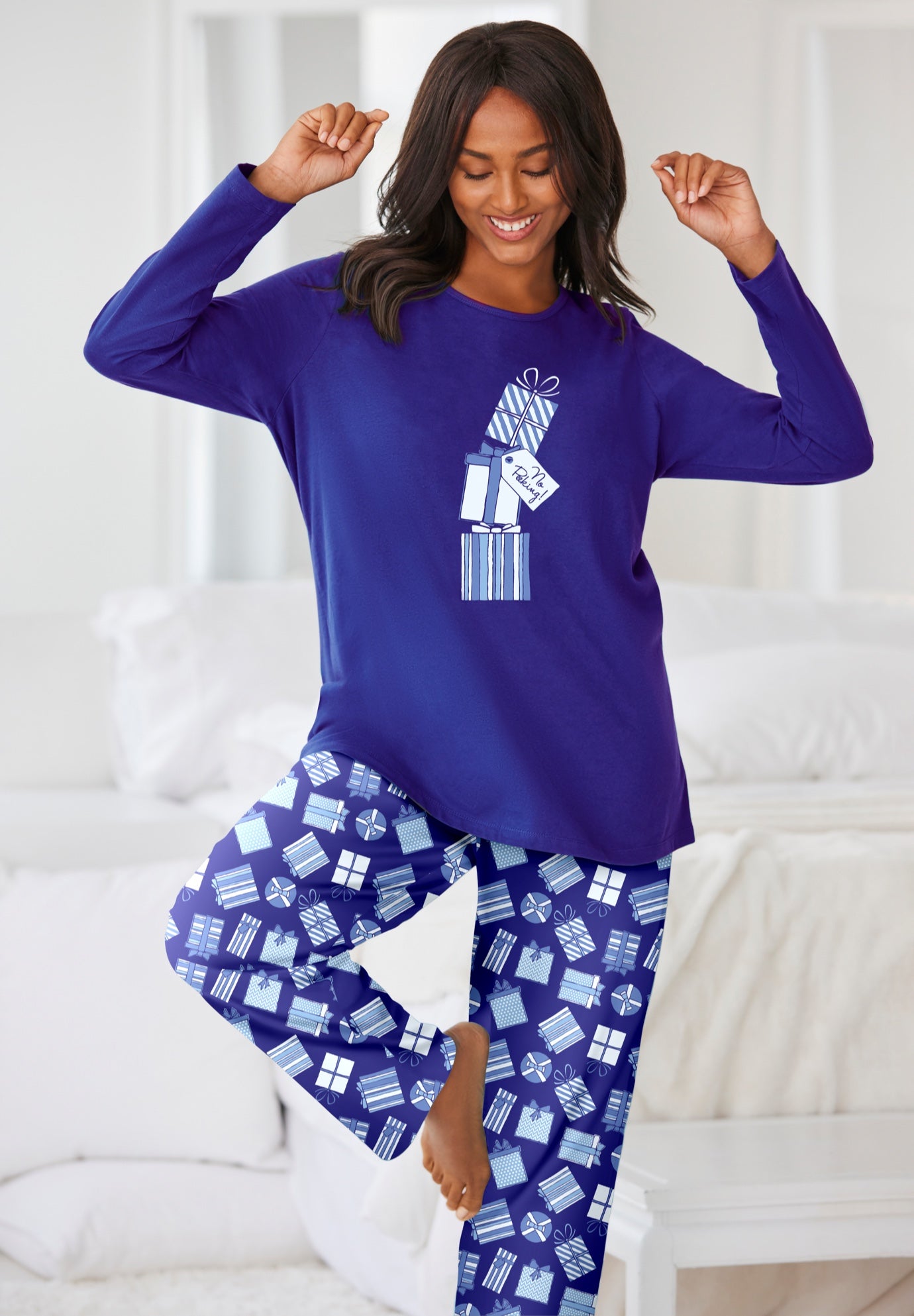 Long Sleeve Knit PJ Set image number 5