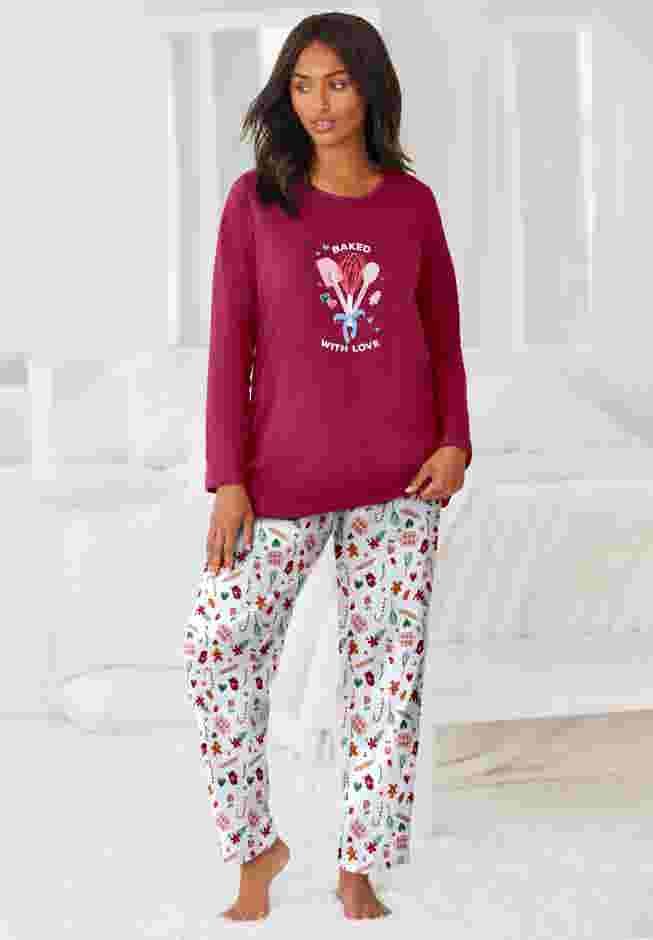 Long Sleeve Knit PJ Set image number 5