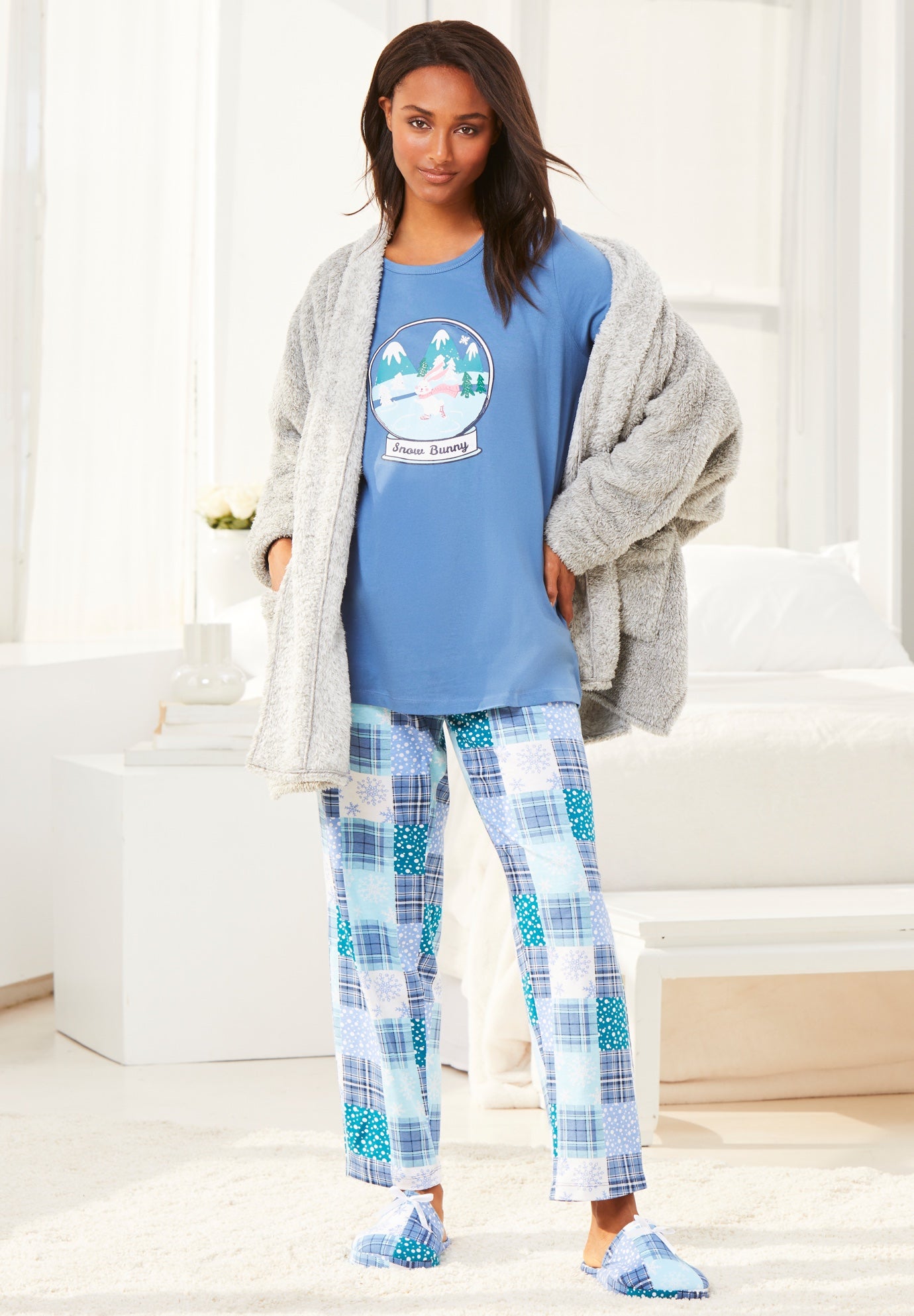 Long Sleeve Knit PJ Set image number 7