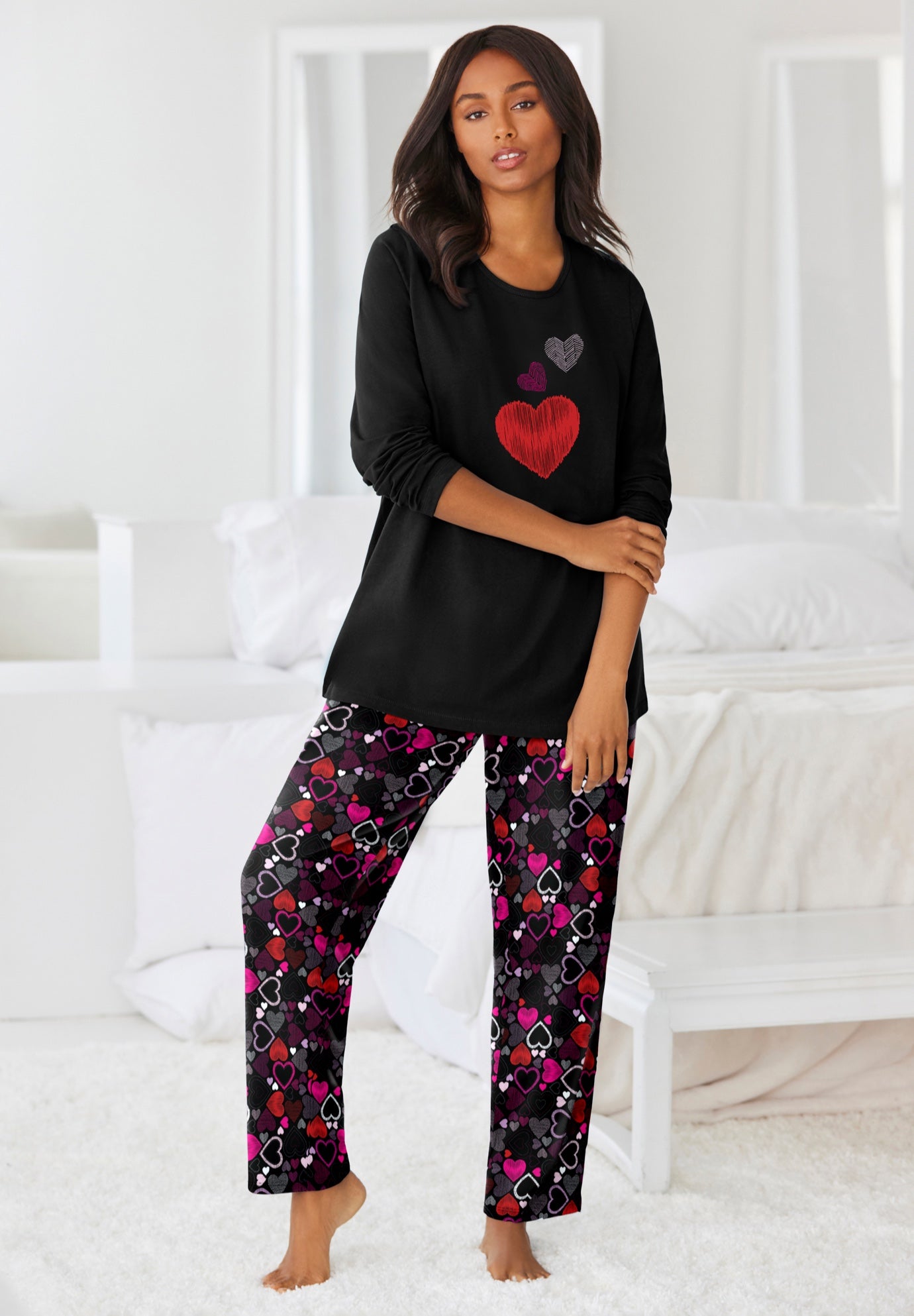 Long Sleeve Knit PJ Set image number 0