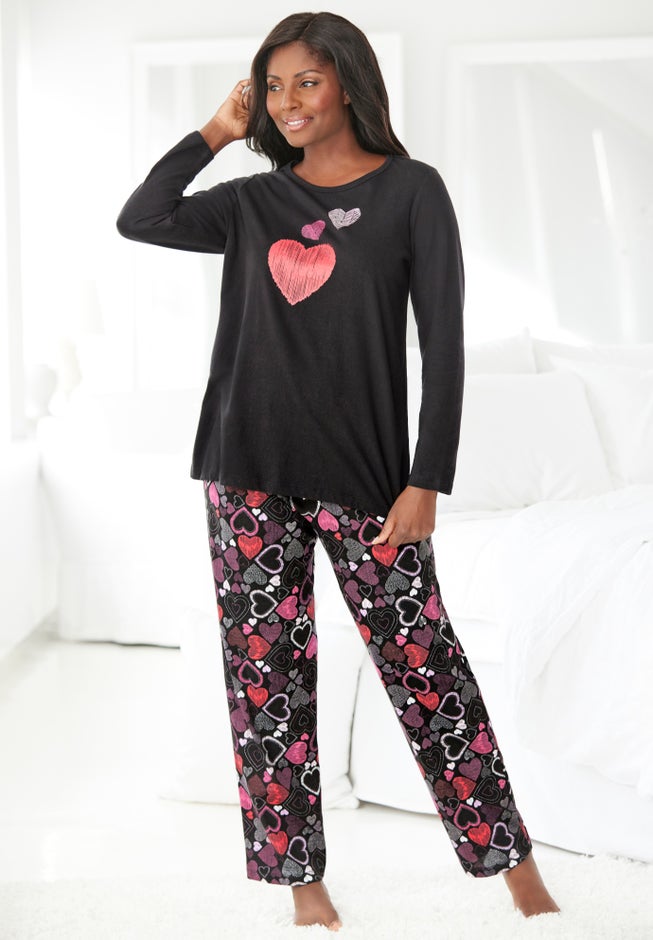 Long Sleeve Knit PJ Set image number 5