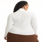 Ribbed Mock Neck Top image number null