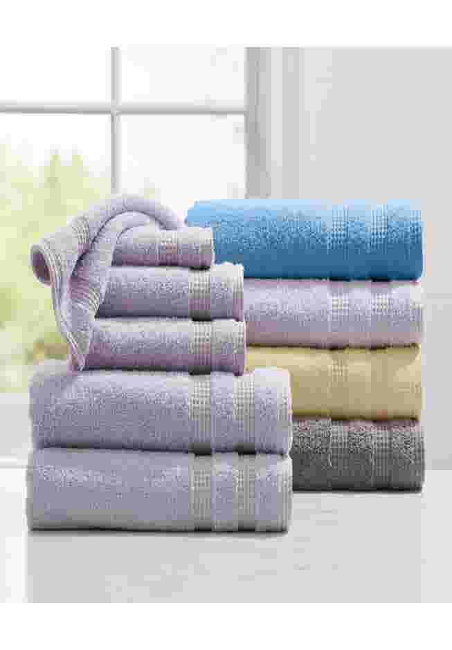 Waffle Quick Dry 6-PC Bath Set image number 0