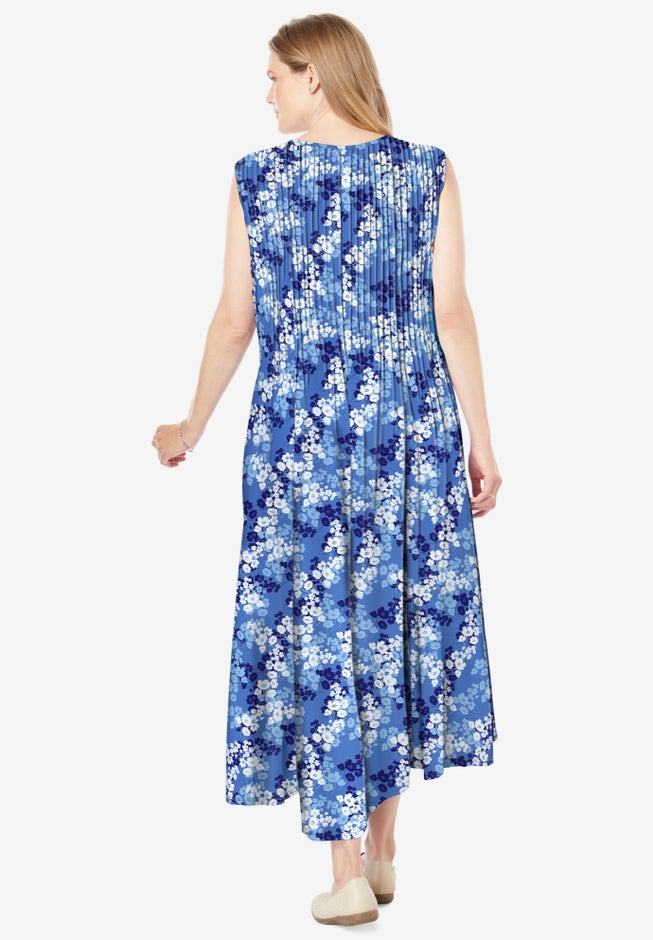 Pintucked Sleeveless Dress image number 1