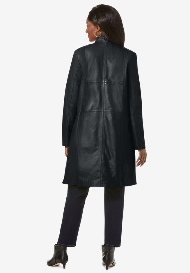 Leather Swing Coat image number 1
