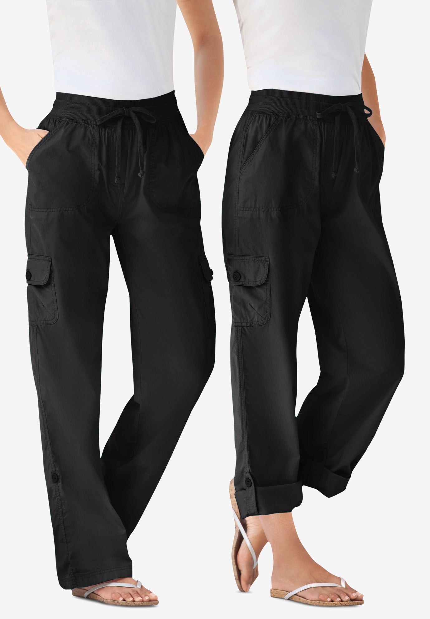2 in 1 Convertible Cargo Pant to Capri image number 0