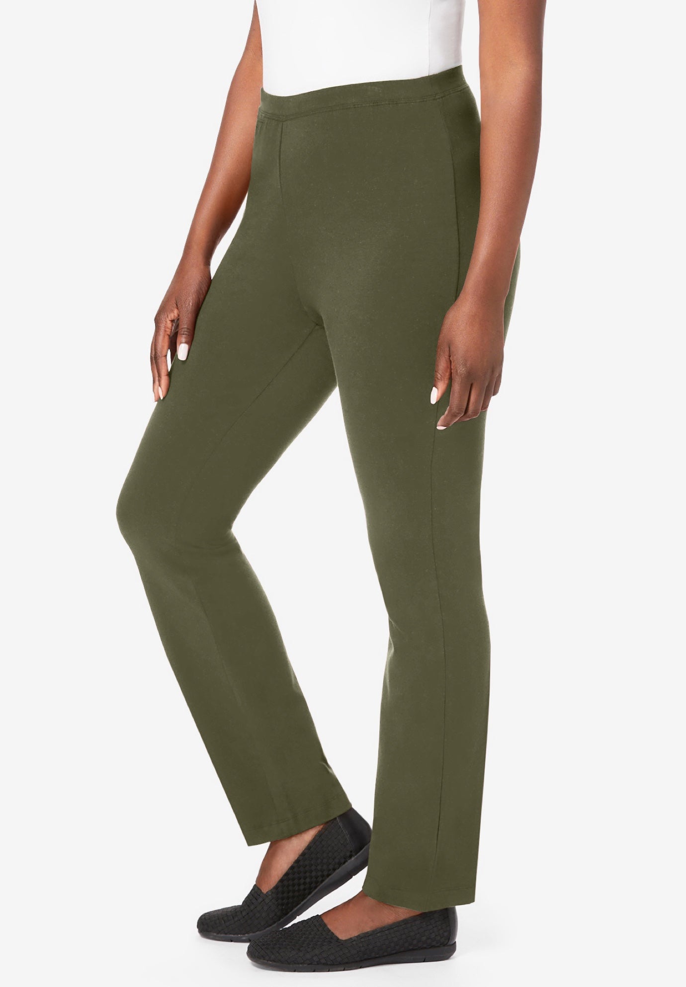 Everyday Stretch Cotton Straight Leg image number 1