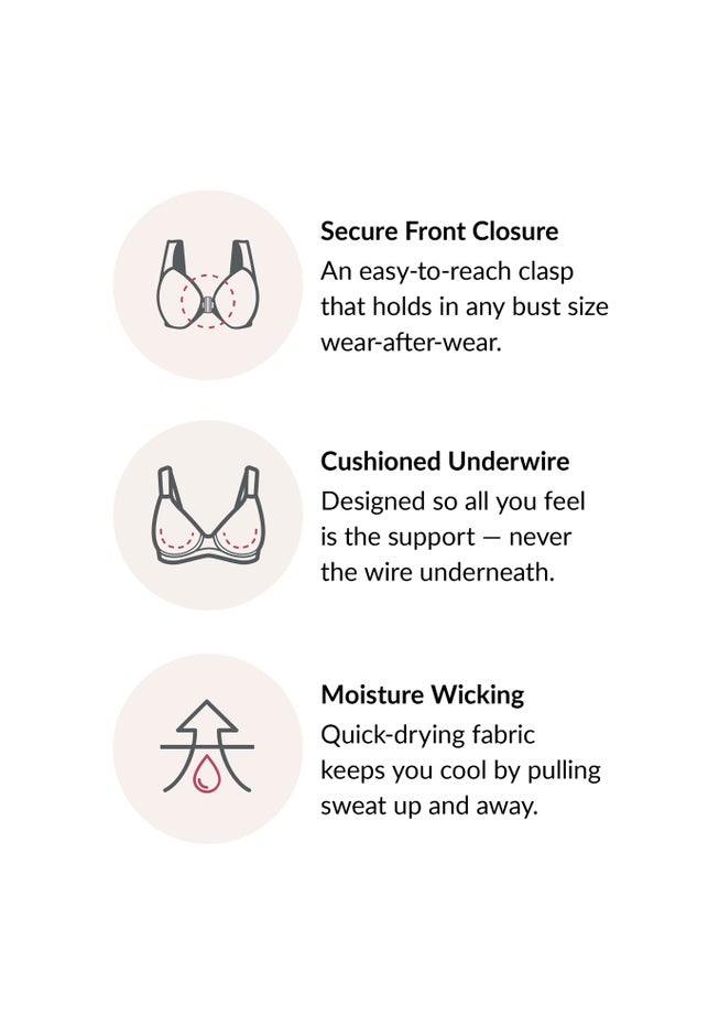 Wonderwire® Front-Close Underwire Bra 1245 image number 6