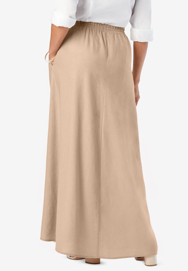 Linen Maxi Skirt image number 1