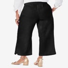 Wide Leg Linen Crop Pant image number null