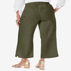 Wide Leg Linen Crop Pant image number null