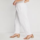 Stretch Knit Crepe Straight Leg Pants image number null