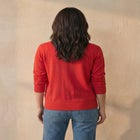 Lightweight Fine Knit Relaxed V-Neck Boxy Cardigan image number 1