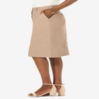Stretch Cotton Chino Skirt image number null